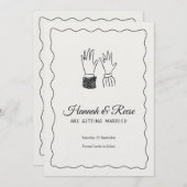Romantic Wedding Invitation – Customizable 招待状 (正面/裏面)