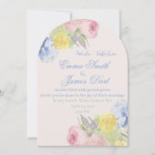 Romantic Wedding Invite Second Wedding or renewal 招待状 (正面)