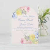 Romantic Wedding Invite Second Wedding or renewal 招待状 (スタンド正面)