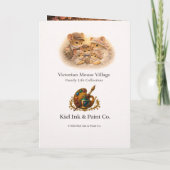 Romantic Wedding Mouse Couple Love Greeting Card カード (裏面)