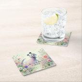 Romantic Wedding pastell Nr.1 スクエアペーパーコースター (インサイチュ)