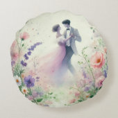 Romantic Wedding pastell Nr.1 ラウンドクッション (裏面)