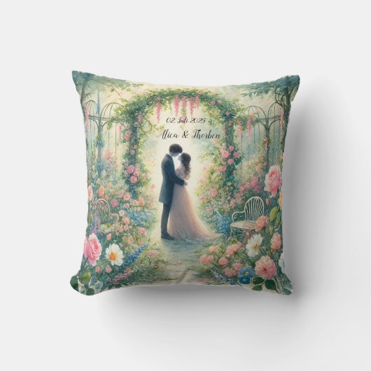 Romantic Wedding pastell Nr.3 クッション (正面)