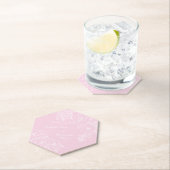 Romantic Wedding Peonies Blush Pink ペーパーコースター (インサイチュ)