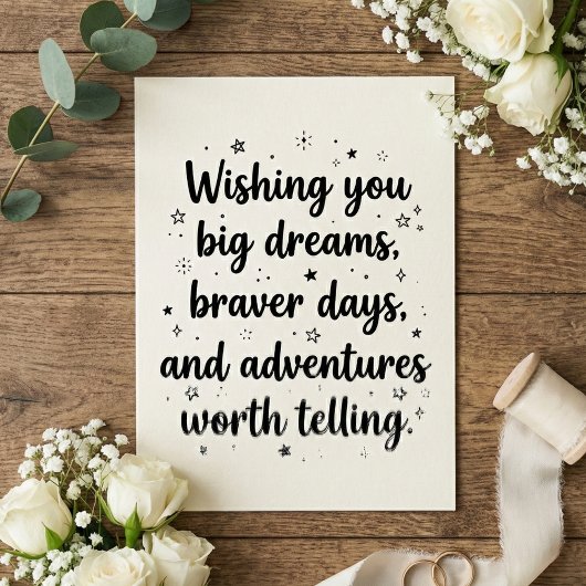 Romantic Wedding Quote Newlywed Bride Groom カード