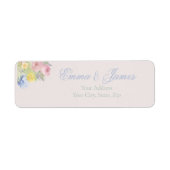 Romantic Wedding return address labels ラベル (正面)