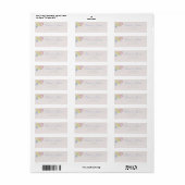 Romantic Wedding return address labels ラベル (フルシート)