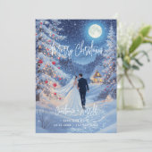 Romantic Wedding Scene Toward Christmas Cabin セーブザデート (スタンド正面)