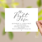 Romantic Wedding The Night Before Rehearsal Dinner 招待状