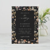 Romantic Wildflower Frame Wedding Invitation 招待状 (スタンド正面)