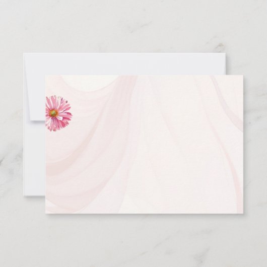 Romantic Wildflower Spring Wedding Response Cards 出欠カード (裏面)