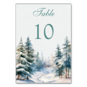 Romantic winter forest Wedding テーブルナンバー (裏面)
