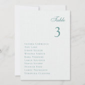 Romantic winter forest Wedding Table Seating Card 招待状 (正面)