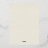 Romantic Wisteria Arch Wedding 箔招待状 (裏面)