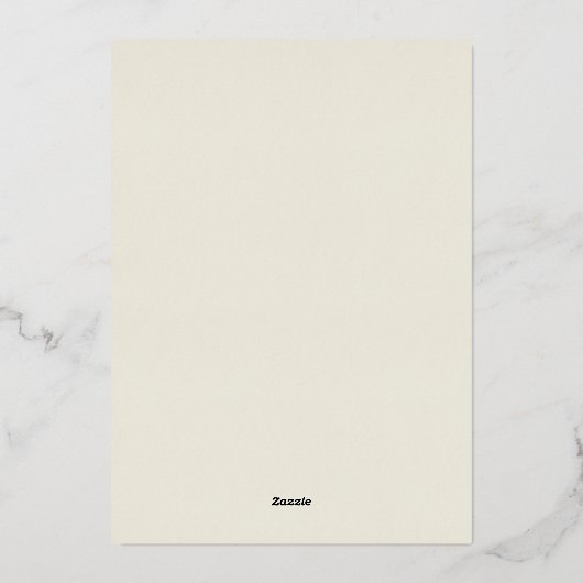 Romantic Wisteria Arch Wedding 箔招待状 (裏面)