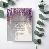 Romantic Wisteria Wedding 招待状