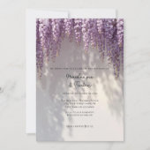 Romantic Wisteria Wedding 招待状 (正面)