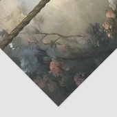 Romantic Woman on Swing Floral Decoupage 薄葉紙 (詳細)