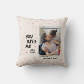 Romantic You and Meのハート写真 クッション (正面)