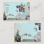 ROMANTICA 2/ブルーの美しいパンジー 名刺 (正面/裏面)