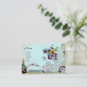 ROMANTICA 2/ブルーの美しいパンジー 名刺 (スタンド正面)