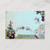 ROMANTICA 2/ブルーの美しいパンジー 名刺 (裏面)