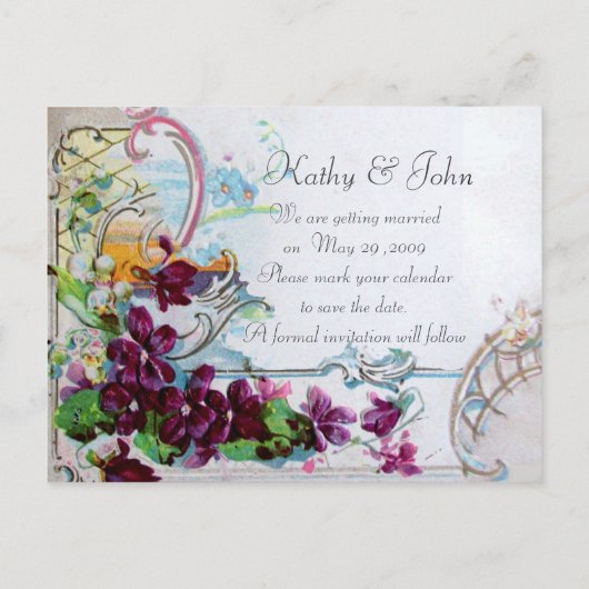 ROMANTICA 4日付を保存 案内ポストカード (裏面)