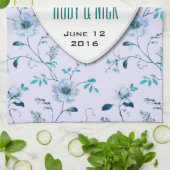 RomanticCharmヴィンテージ結婚フローラのコレクション キッチンタオル (折り畳み)