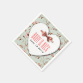 RomanticCharmヴィンテージ結婚フローラのコレクション スタンダードカクテルナプキン (角)