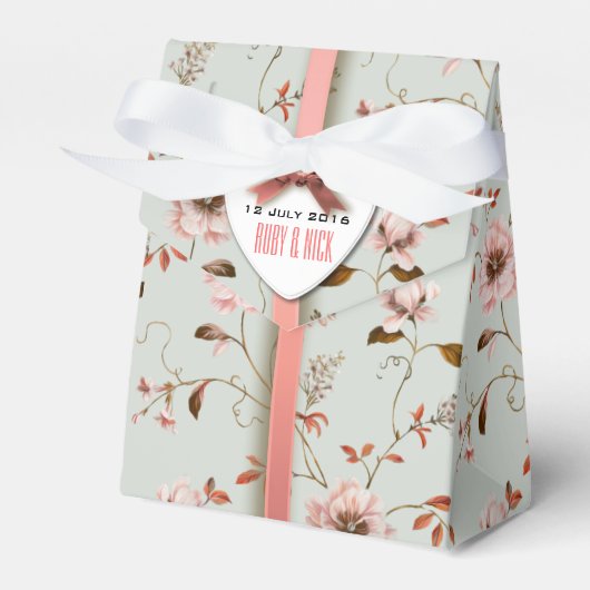 RomanticCharmヴィンテージ結婚フローラのコレクション フェイバーボックス (正面サイド)