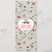 RomanticCharmヴィンテージ結婚フローラのコレクション メニュー (裏面)