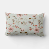 RomanticCharmヴィンテージ結婚フローラのコレクション ランバークッション (裏面)