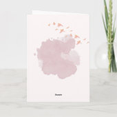 Romantische Liebeskarte mit Paar im Aquarell-Stil カード (裏面)
