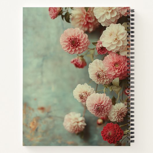 Romantische Nostalgische Dahlien ノートブック (裏面)