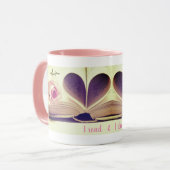 romantische Rosen träumen und Lesen rosa マグカップ (正面左)