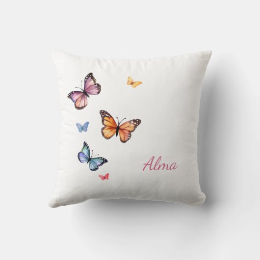 Romantisches Einhorn mit Blumen - Schulkind 2025 | クッション (裏面)