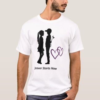 Romantisches Paar Herz T-Shirt Tシャツ
