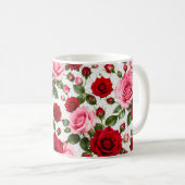 Romantisches Rosenparadies コーヒーマグカップ (正面右)