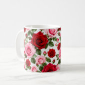 Romantisches Rosenparadies コーヒーマグカップ (正面左)