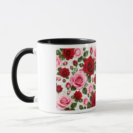 Romantisches Rosenparadies マグカップ (左)