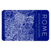 Rome Blueprint City Map Magnet マグネット (横)