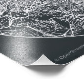 Rome Circular City Map Poster Minimal Urban Poster フォトプリント (角)