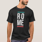Rome City Bold Typography design Tシャツ (正面)
