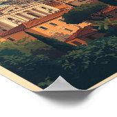 ROME Colosseum Art Print ポスター (角)