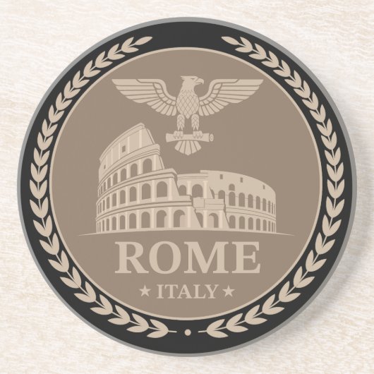 Rome Colosseum Italy Europe コースター (正面)