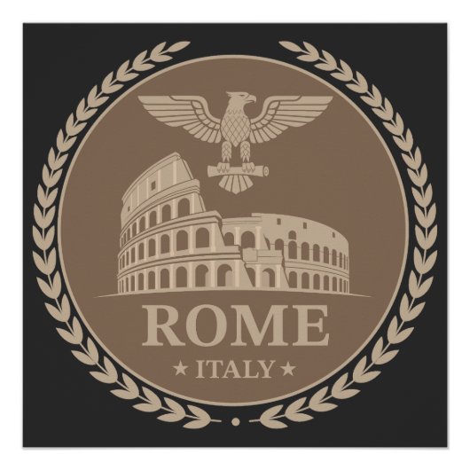 Rome Colosseum Italy Europe ポスター (正面)