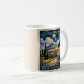 Rome Colosseum Itlay Landmark Retro Van Gogh Art コーヒーマグカップ (正面右)