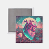 Rome | Ethereal Dreamy Urban Vaporwave Retrowave マグネット (正面/裏面)