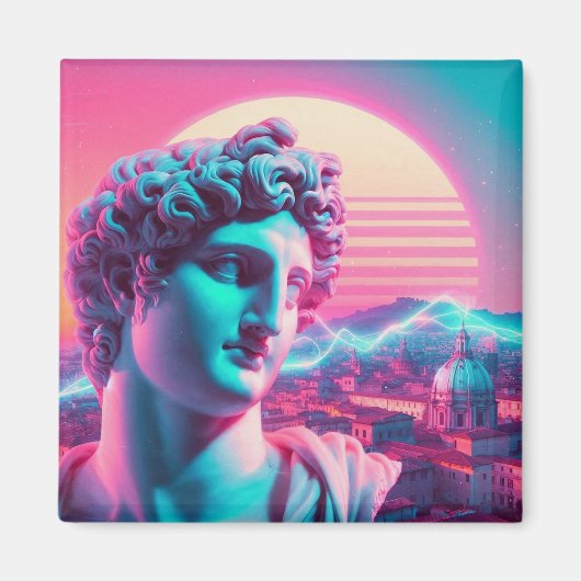 Rome | Ethereal Dreamy Urban Vaporwave Retrowave マグネット (正面)