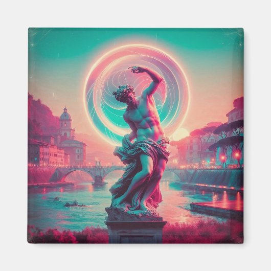 Rome | Ethereal Dreamy Urban Vaporwave Retrowave マグネット (正面)